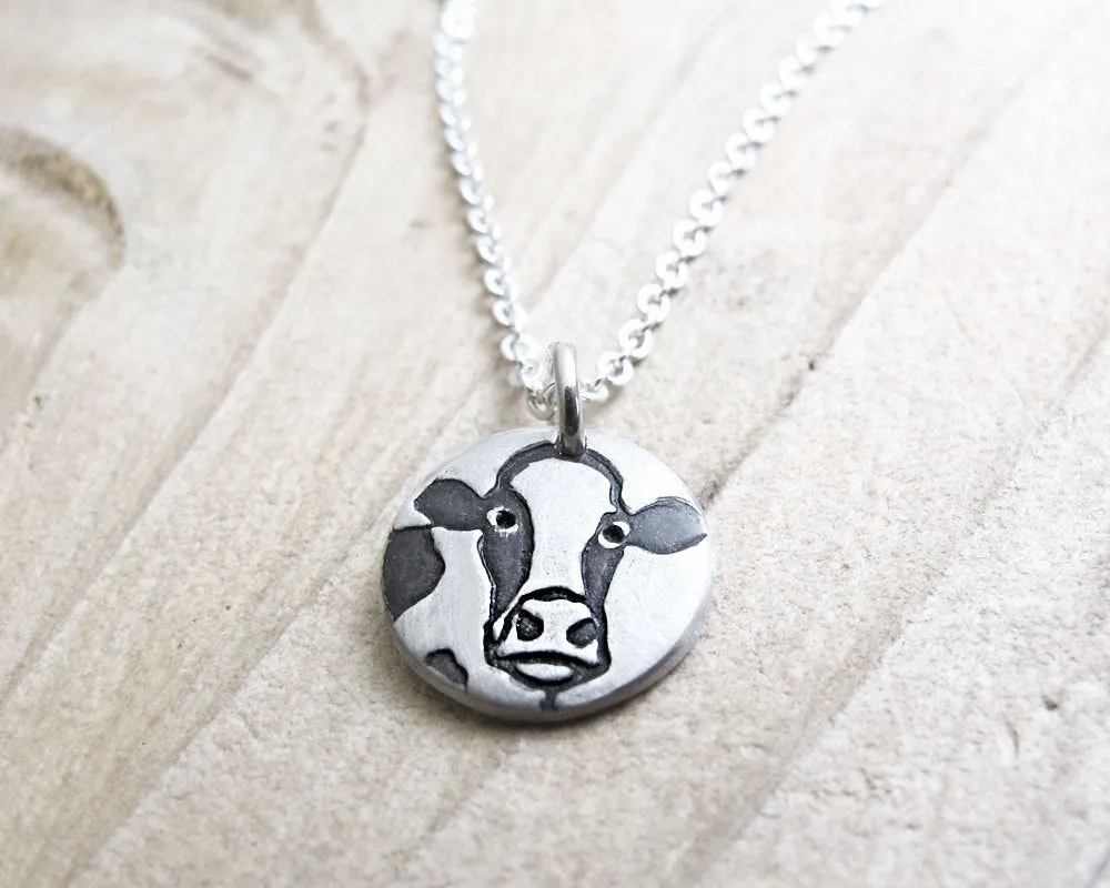 Tiny Cow Necklace