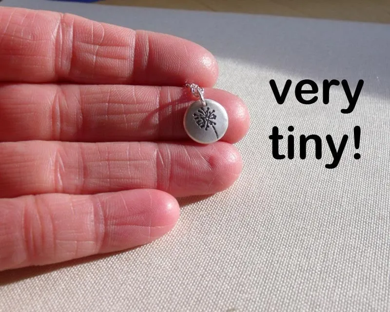 Tiny Dandelion Necklace