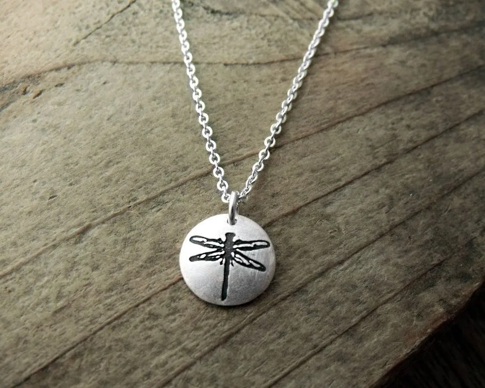 Tiny Dragonfly Necklace