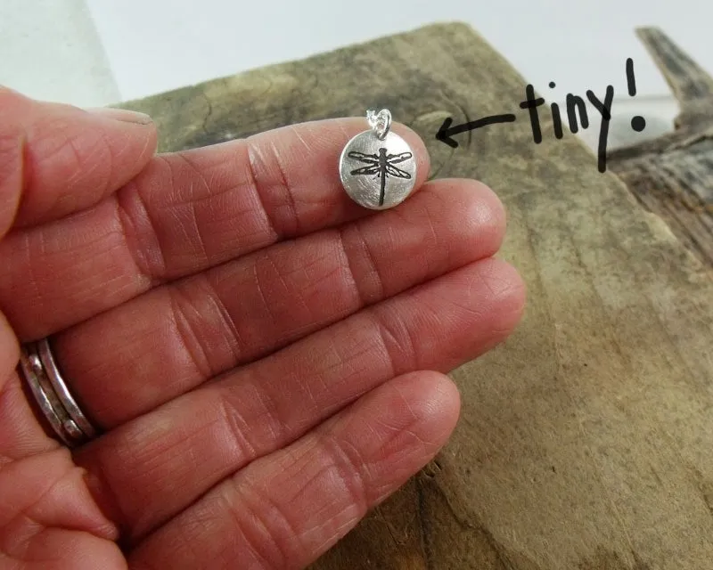 Tiny Dragonfly Necklace