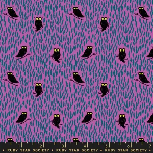 Tiny Frights, Eerie Owls Witchy - fat quarter