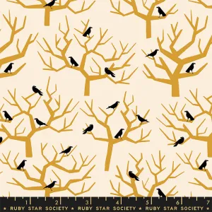 Tiny Frights, The Birds Natural - fat quarter