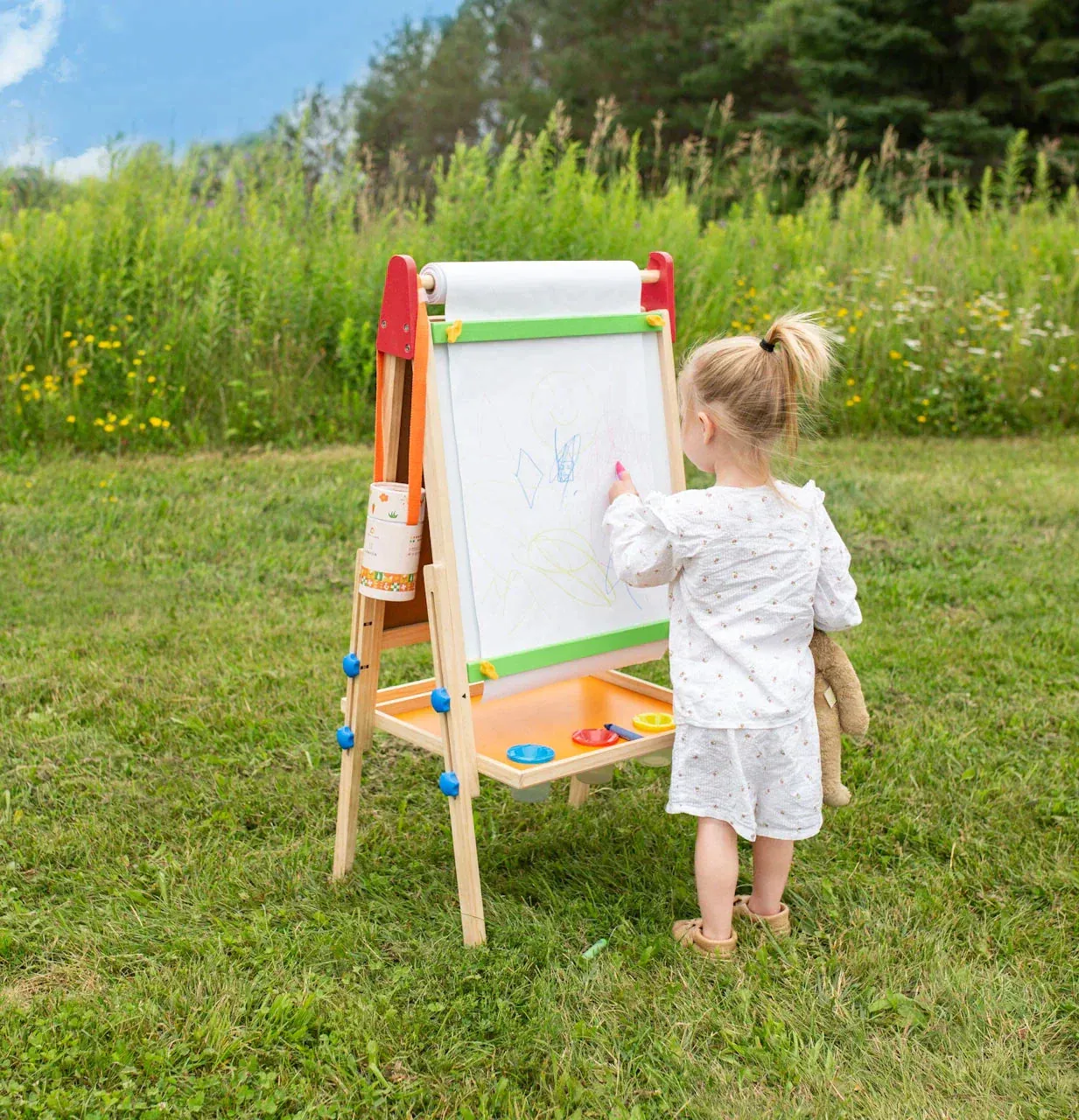 Tiny Land® Art Easel for Kids - Double-Sided