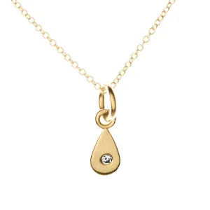 Tiny Love Drop Diamond Necklace