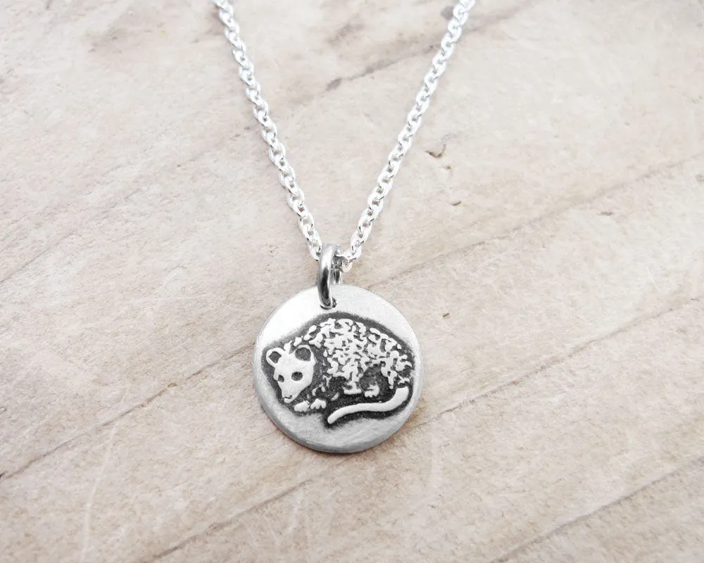 Tiny Opossum Necklace