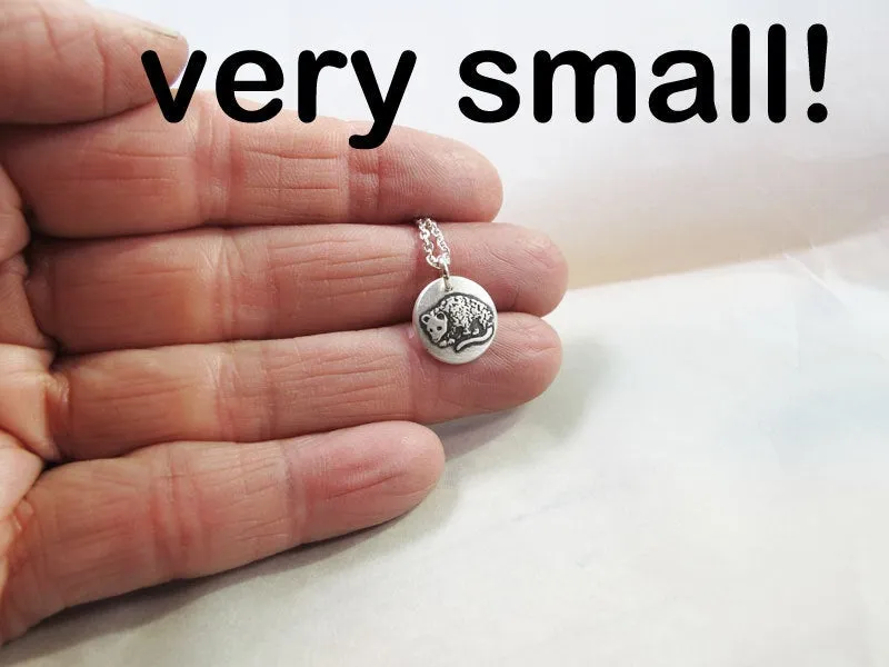 Tiny Opossum Necklace