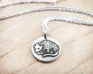 Tiny Opossum Necklace