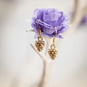 Tiny Pinecone Earrings
