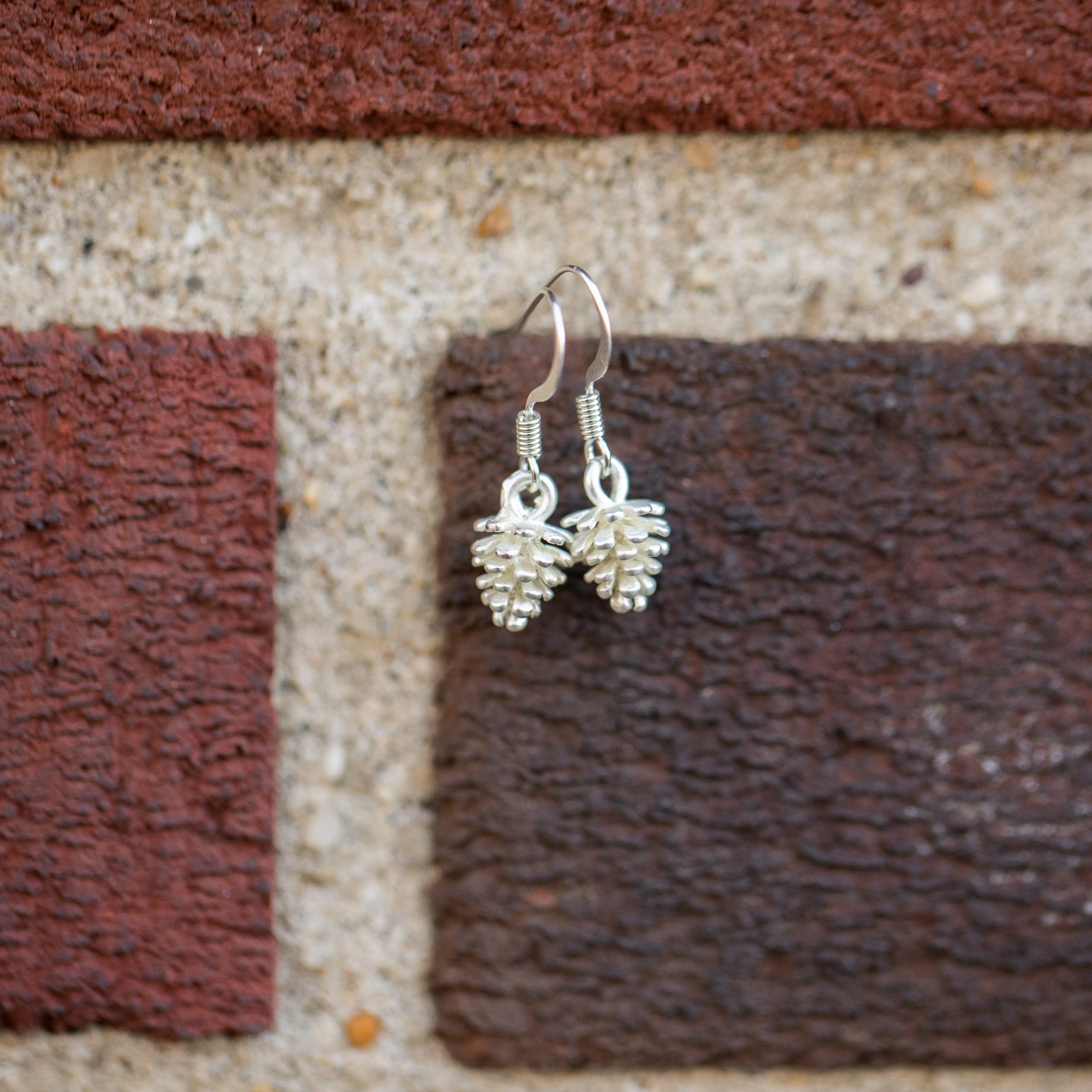 Tiny Pinecone Earrings