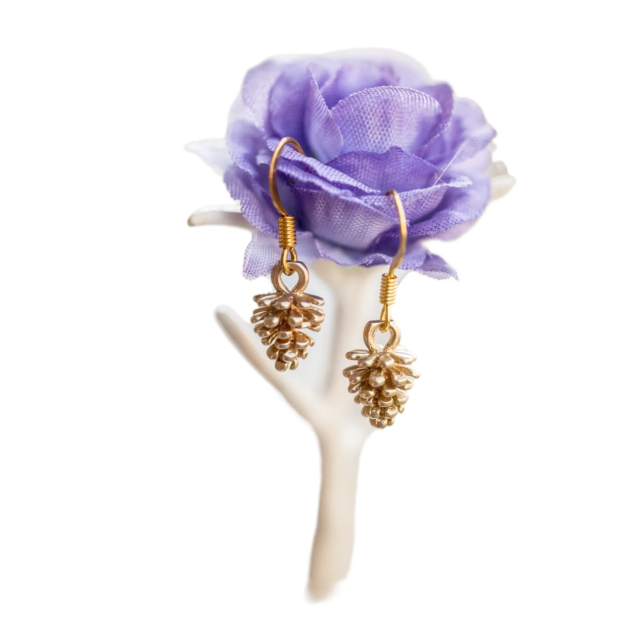 Tiny Pinecone Earrings