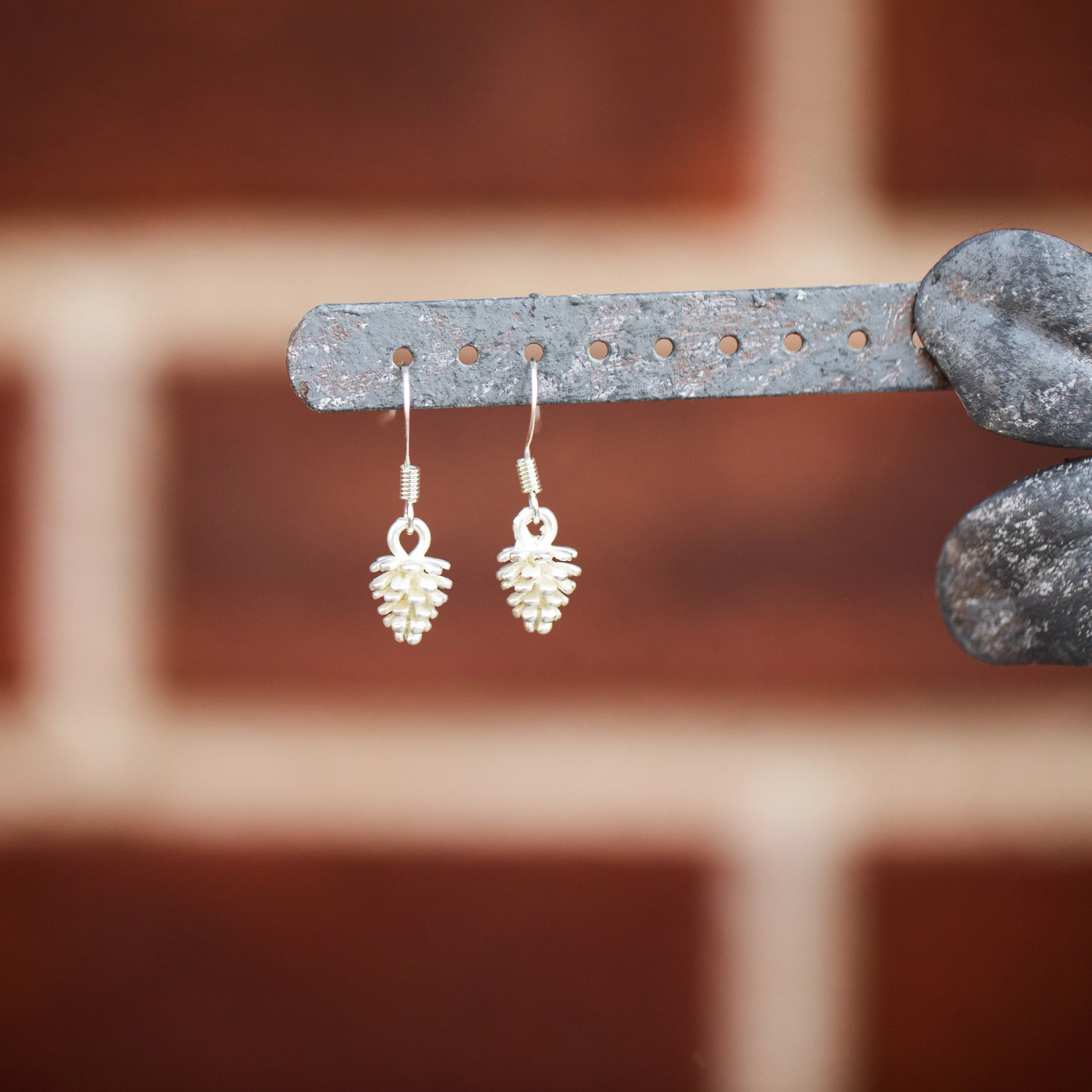 Tiny Pinecone Earrings