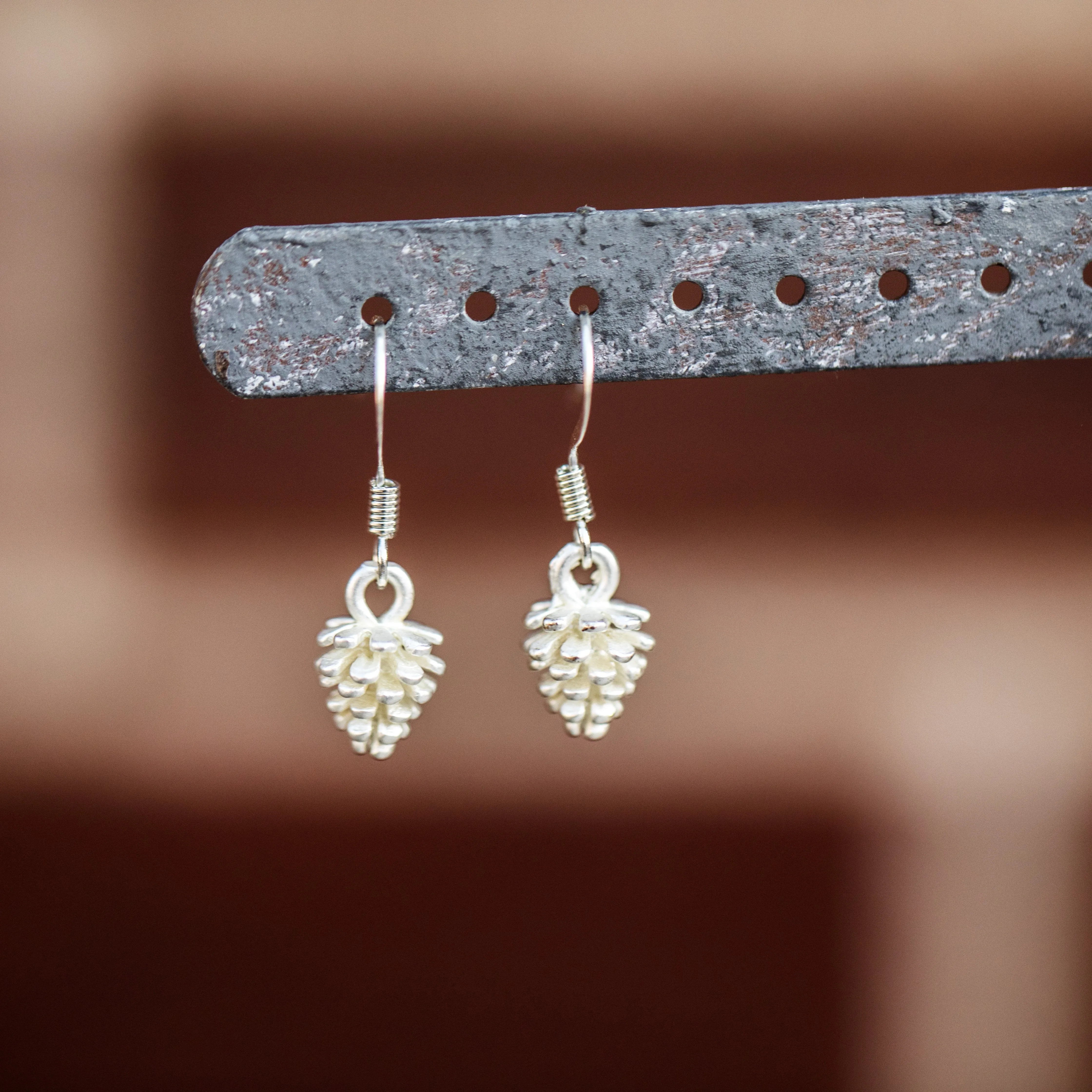 Tiny Pinecone Earrings