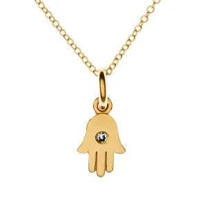 Tiny Protective Hamsa Necklace