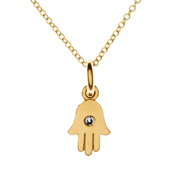 Tiny Protective Hamsa Necklace