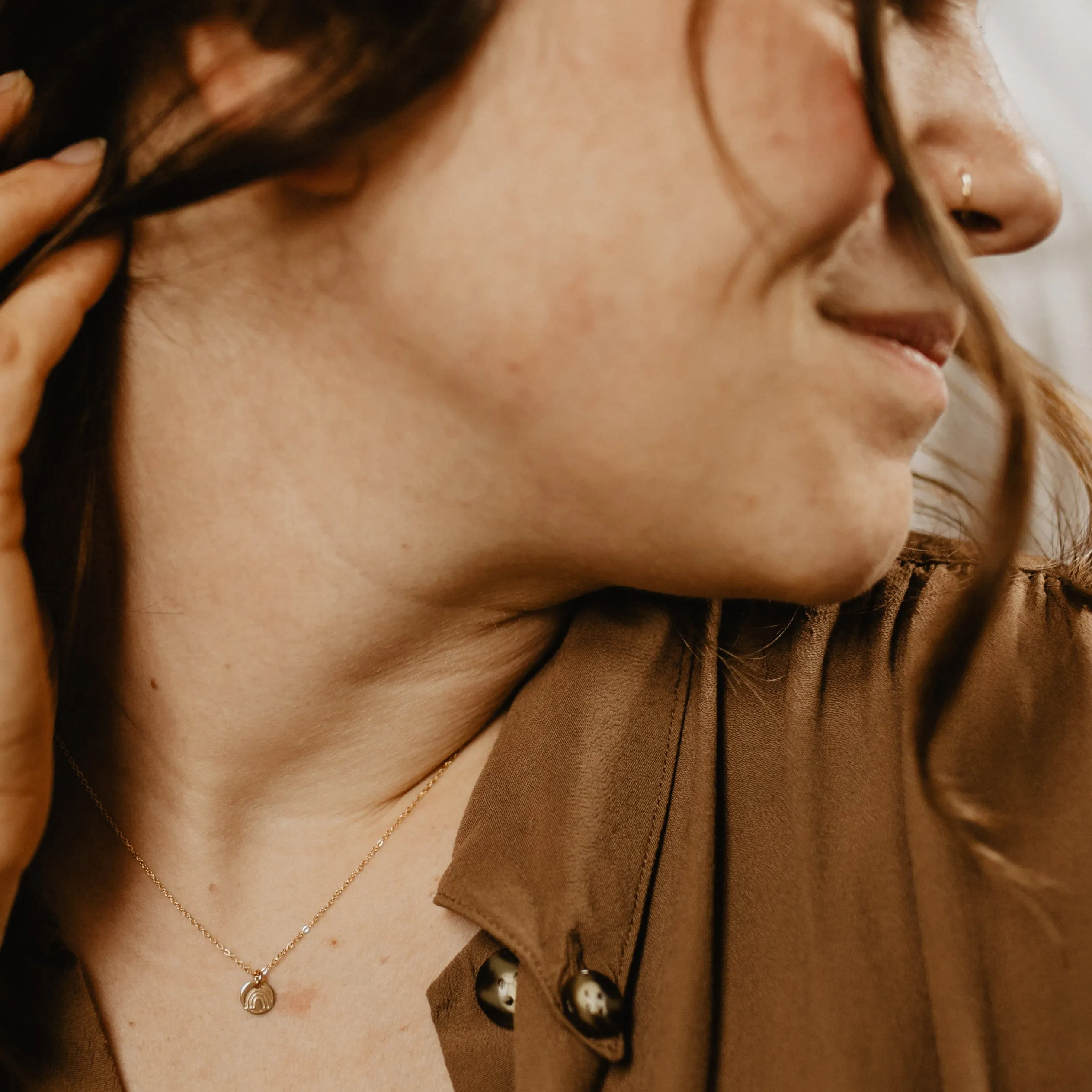 Tiny Rainbow Necklace