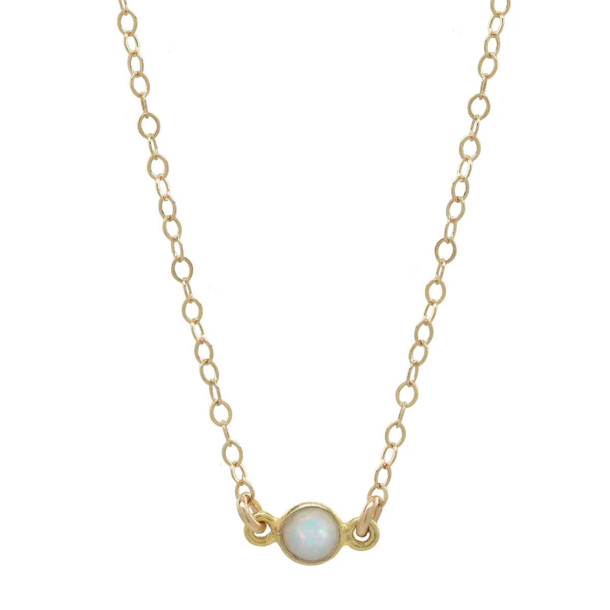 Tiny Round Opal Choker