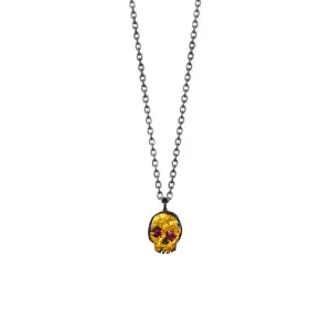 TINY SKULL NECKLACE