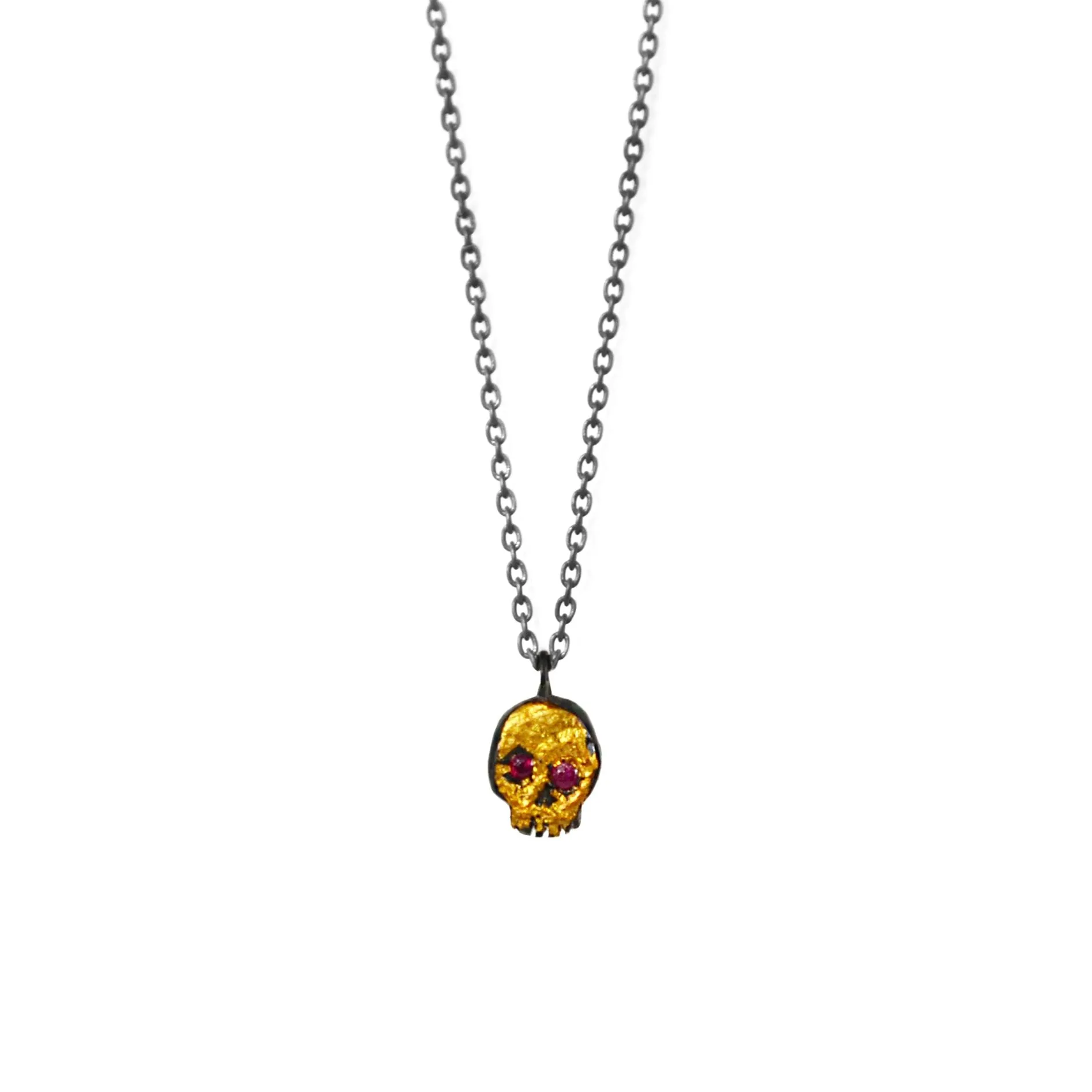 TINY SKULL NECKLACE