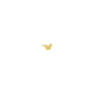 Tiny Solid Butterfly Stud Earring