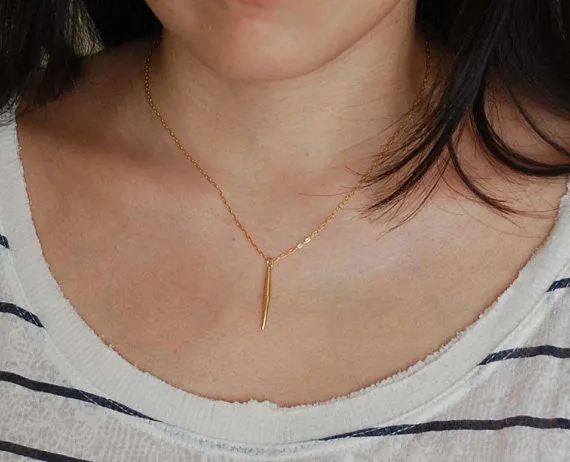 Tiny Spear Dagger Necklace