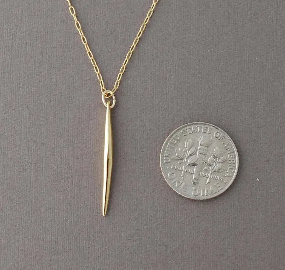 Tiny Spear Dagger Necklace