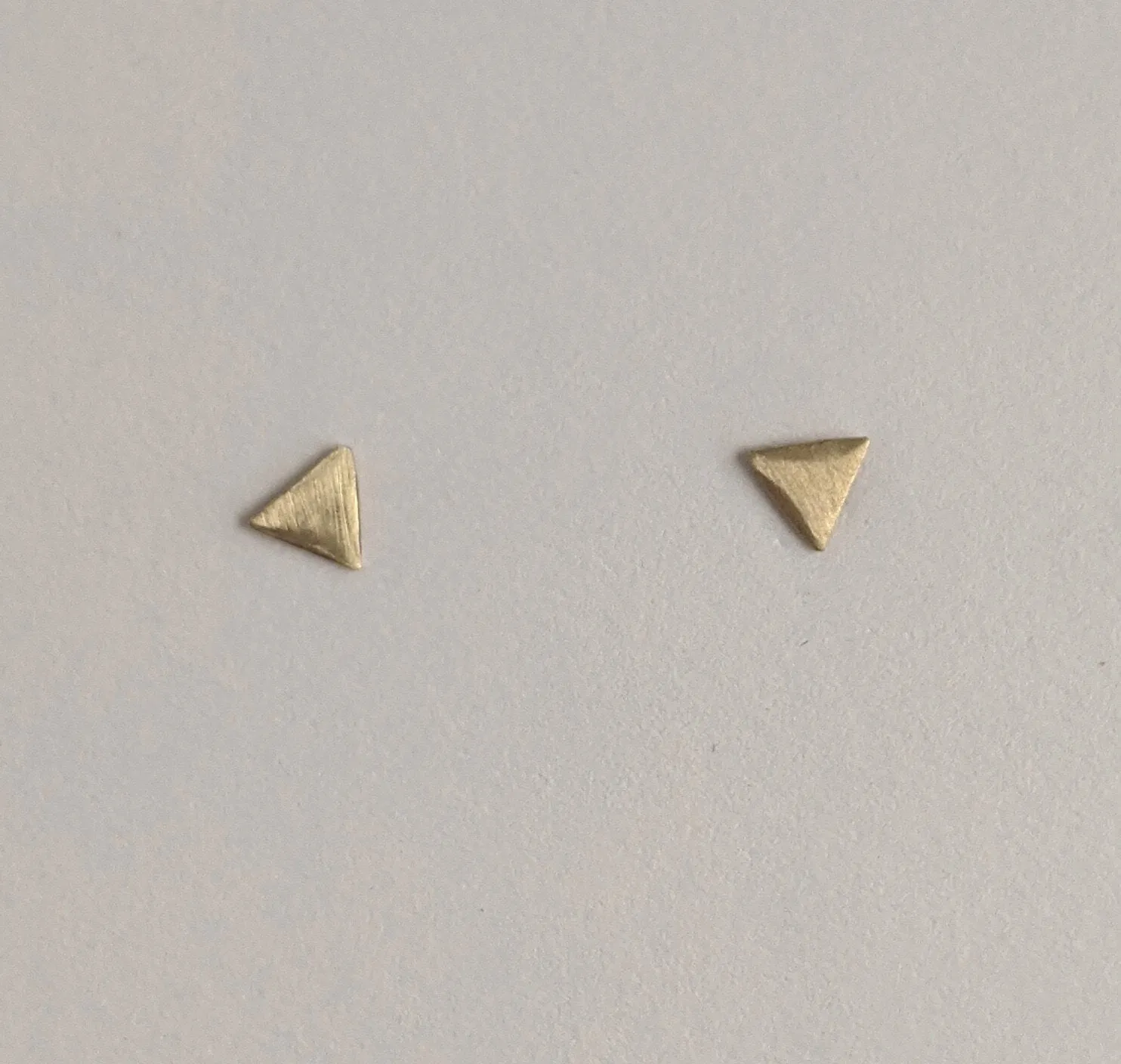 Tiny Tri Stud Earrings