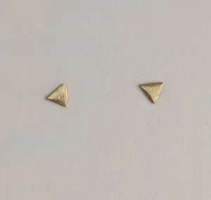 Tiny Tri Stud Earrings