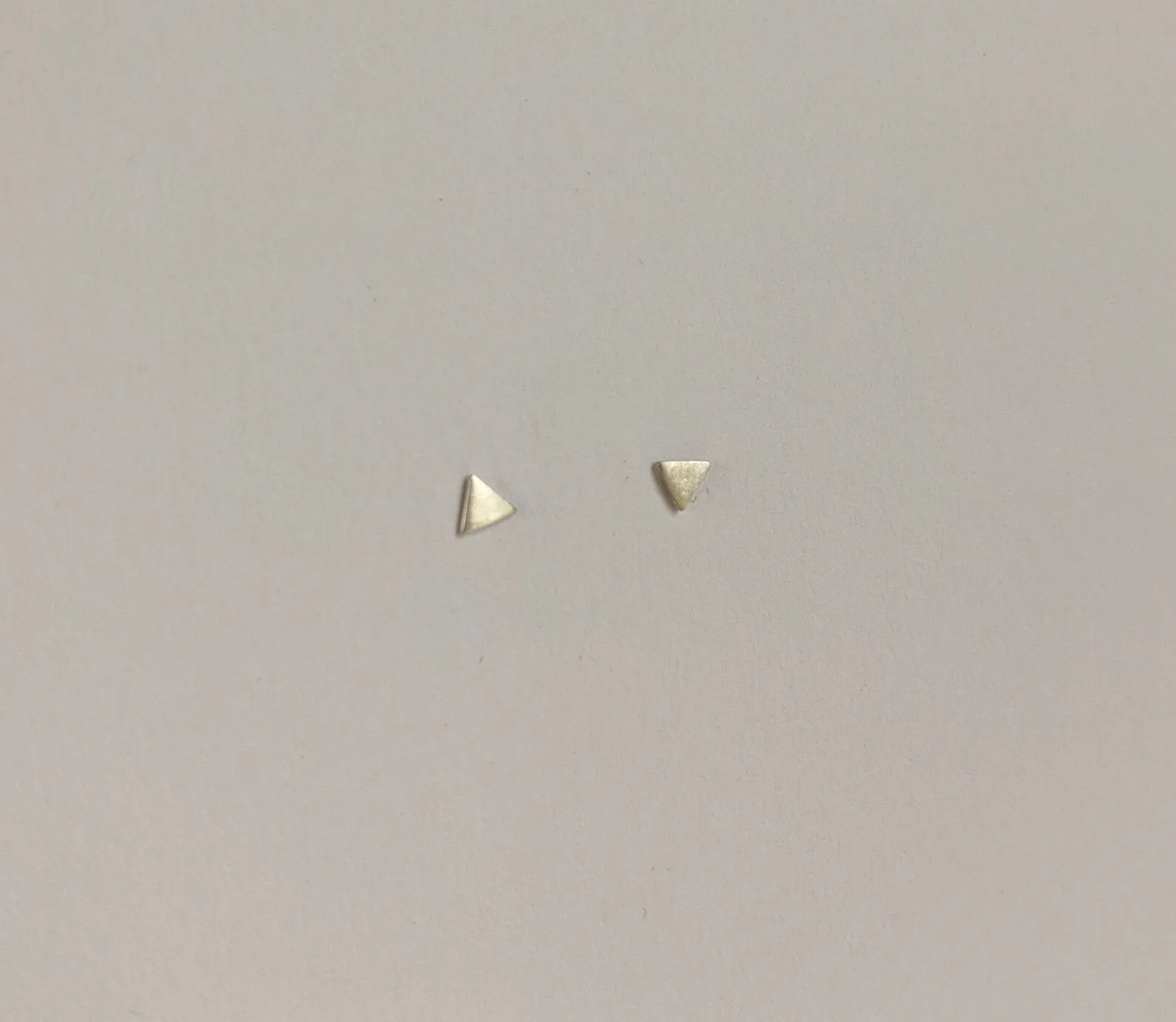 Tiny Tri Stud Earrings