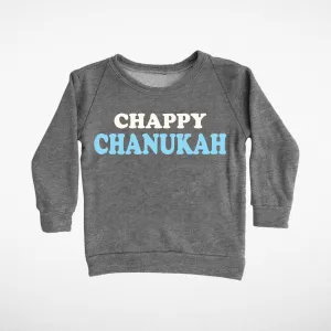 Tiny Whales Chappy Chanukah Grey Sweatshirt