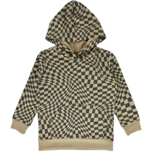 Tiny Whales Check It Hoodie - Wheat