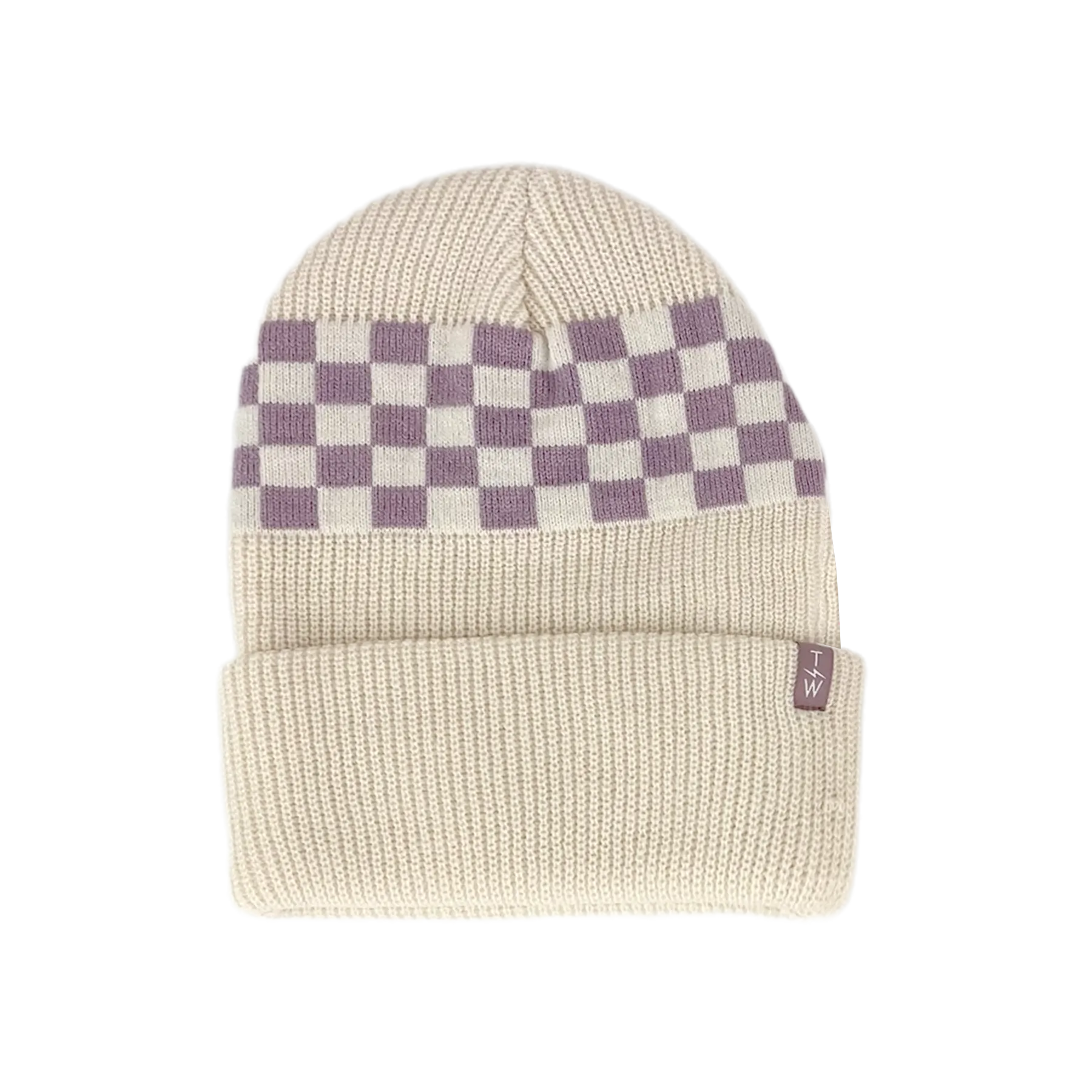 Tiny Whales Check It Natural / Twilight Beanie
