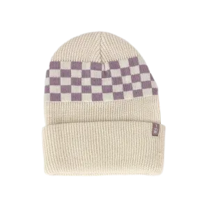 Tiny Whales Check It Natural / Twilight Beanie