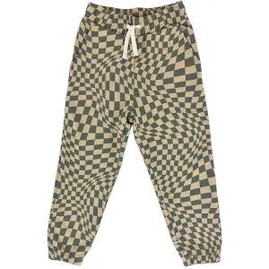 Tiny Whales Check It Sweatpants - Wheat