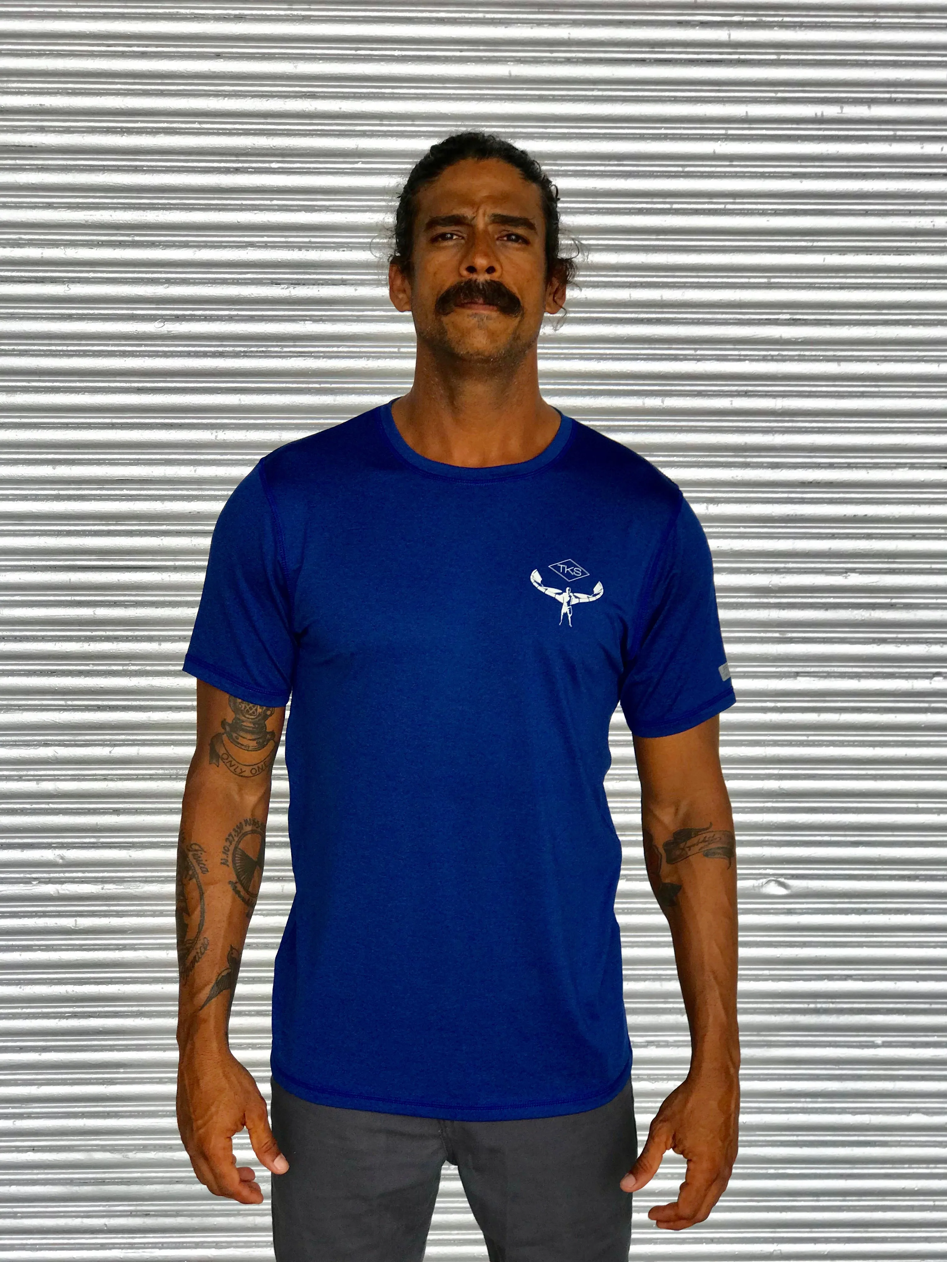 TKS Antix Sunshirt - Heather Blue SS