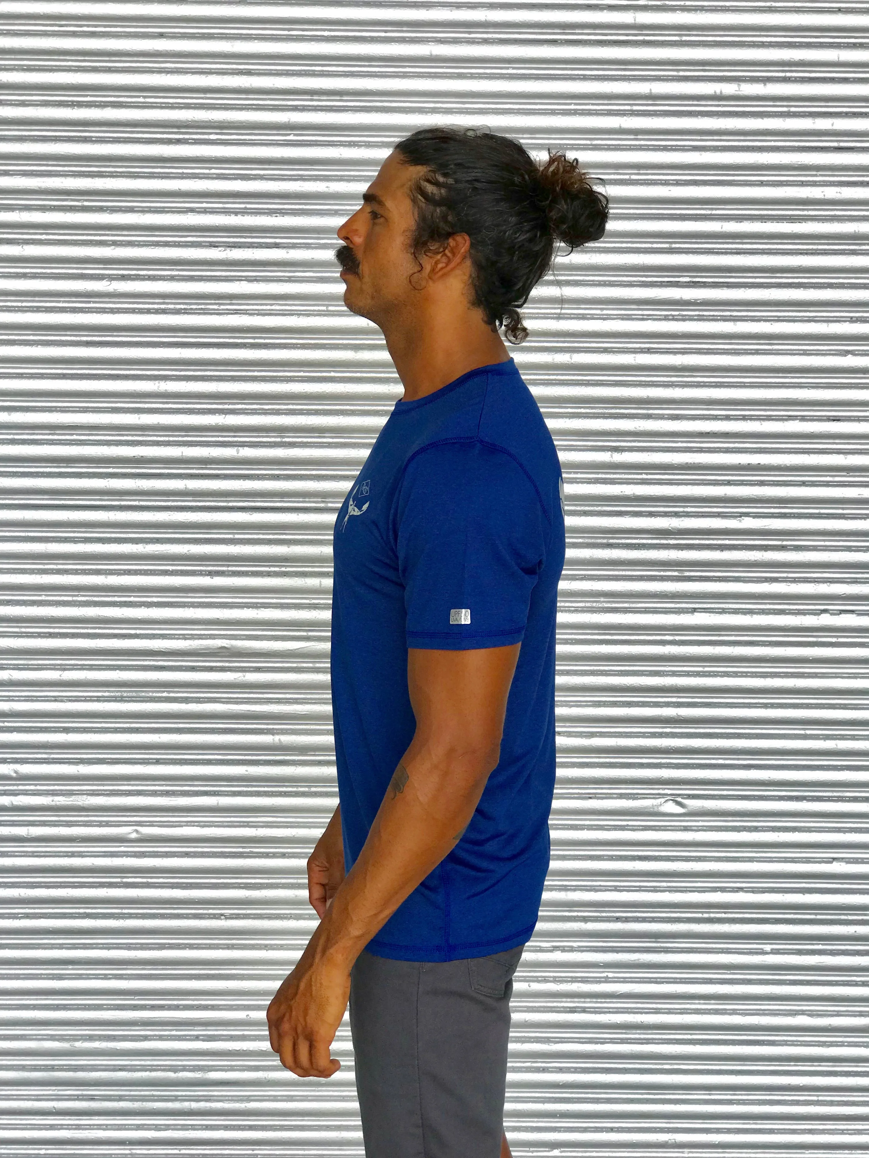 TKS Antix Sunshirt - Heather Blue SS