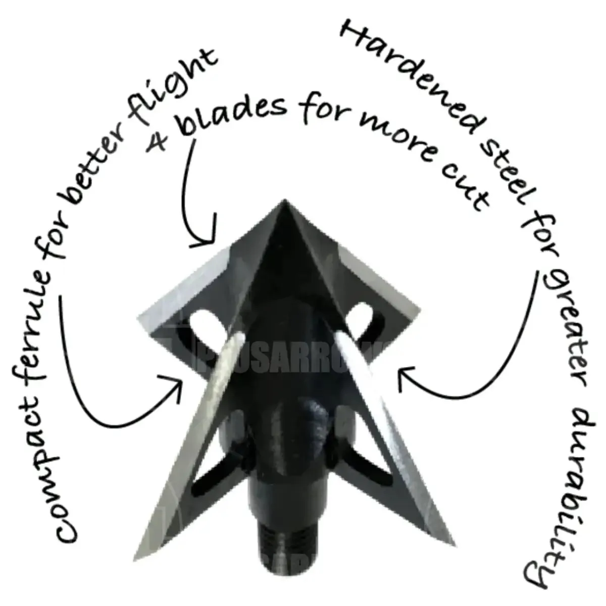 Tooth of The Arrow Solid Series XL Broad Head (3 Pack)
