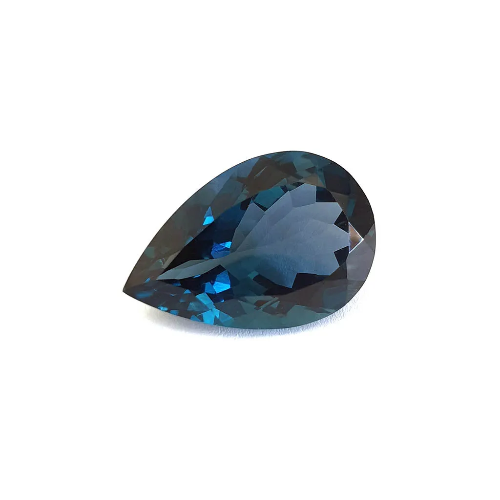 Topaz - London Blue Pear Cut - 26.35ct