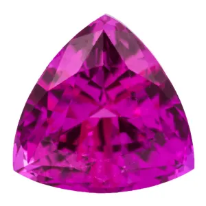Trillion Chatham Lab-Grown Pink Sapphire Gems