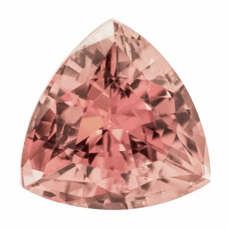 Trillion FAB Lab-Grown Champagne Sapphire Gems