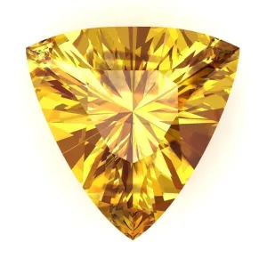 Trillion FAB Lab-Grown Yellow Sapphire Gems