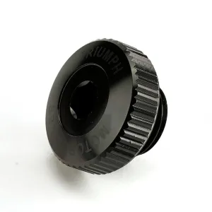 Triumph Machined Oil Filler Cap Black Anodised A9610239
