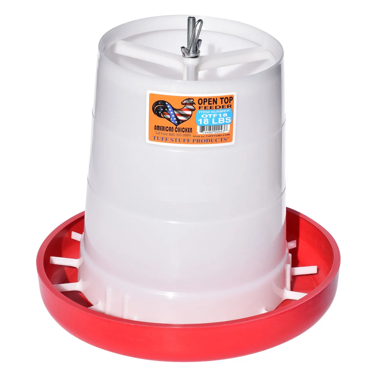 Tuff Stuff poultry open top feeder - 18lbs
