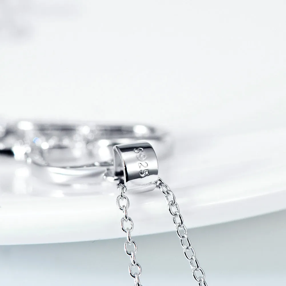 Two Hearts Together Pendant Necklace