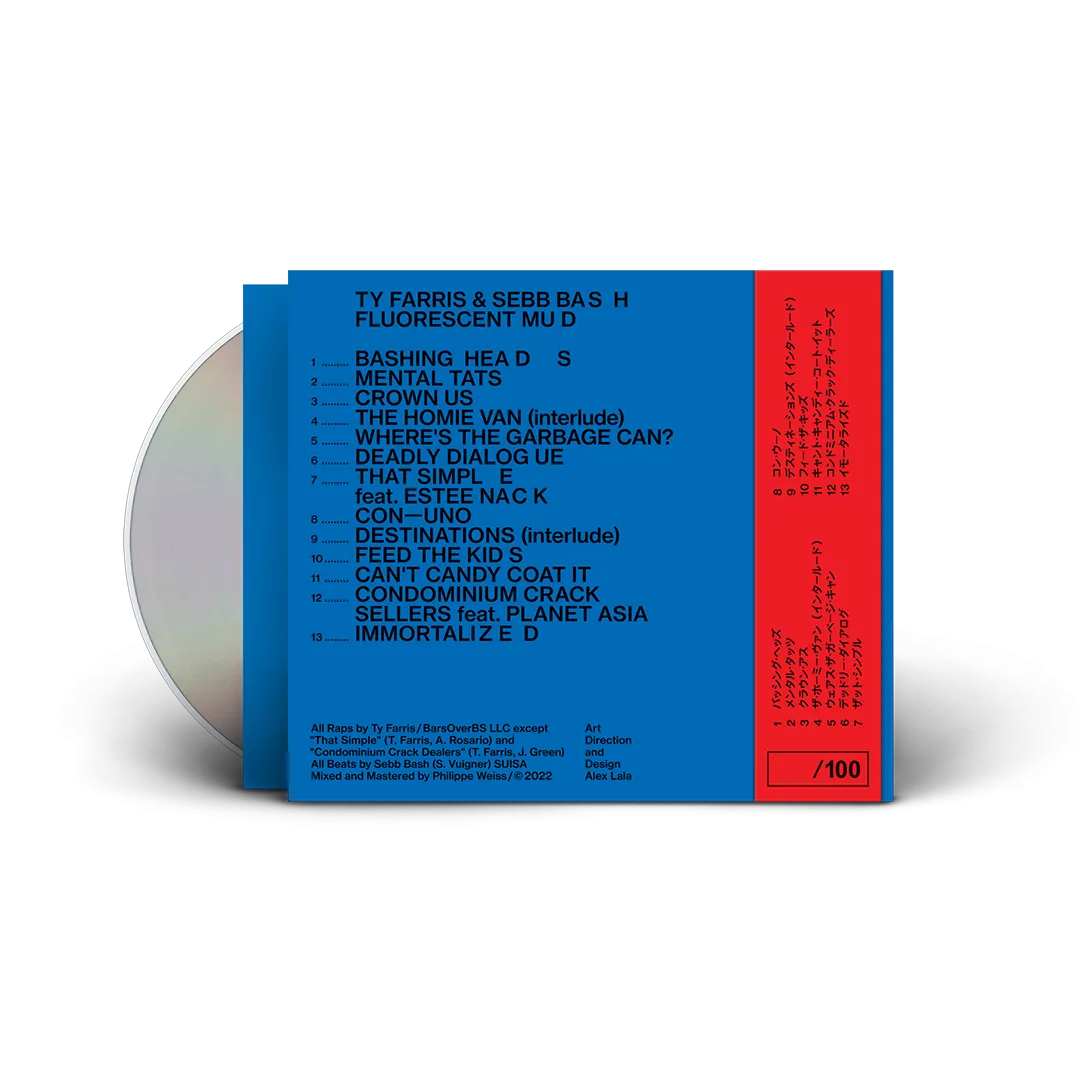 Ty Farris x Sebb Bash - Fluorescent Mud "Digipak CD With Obi Strip & 8 Page Lyric Booklet"