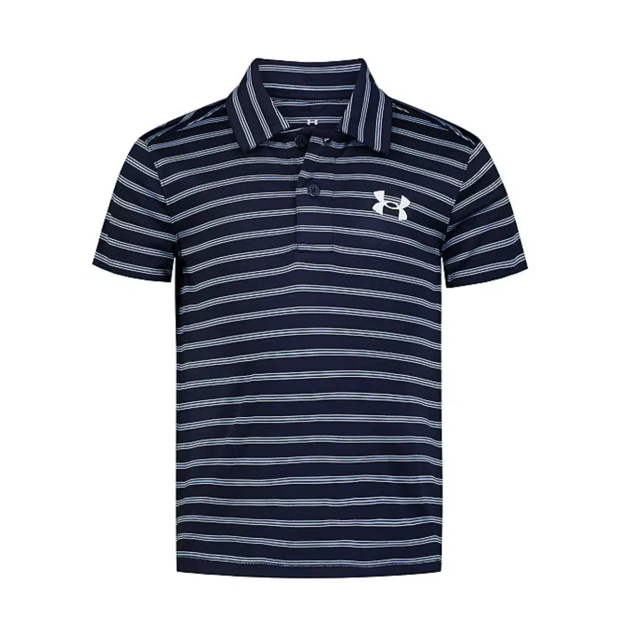 Under Armour Boys' UA Match Play Stripe Polo - Midnight Navy
