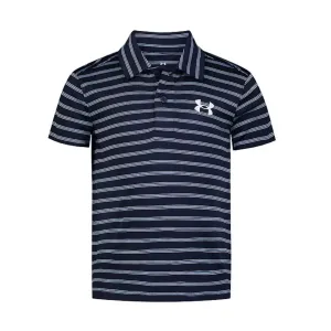 Under Armour Boys' UA Match Play Stripe Polo - Midnight Navy