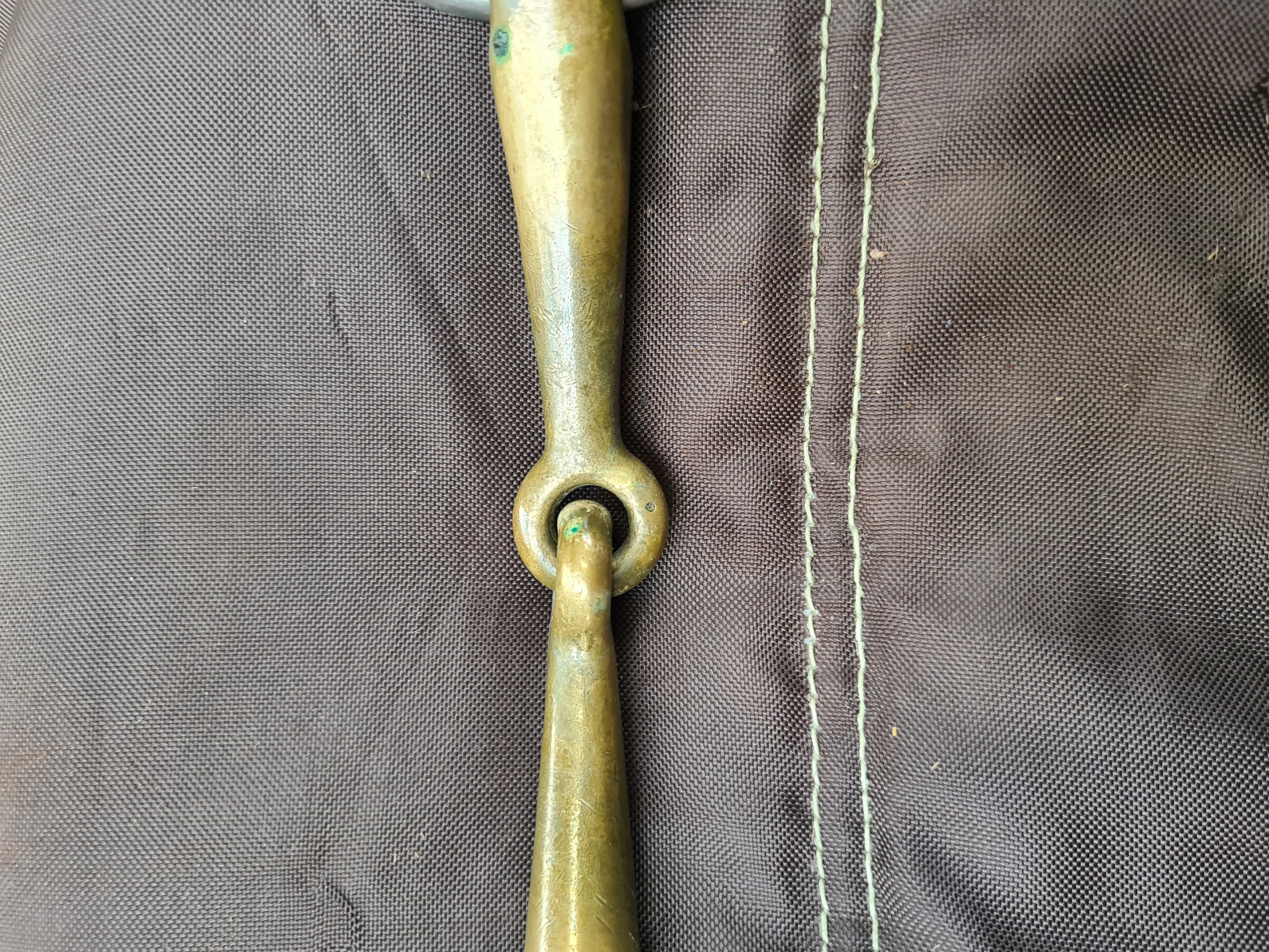 Used 5-1/2" brass loose ring snaffle bit FREE POSTAGE☆