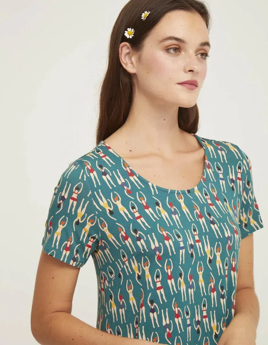 Vestido Easy Manga Corta Natación