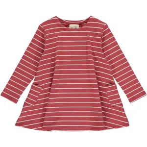 Vignette Burgundy Stripe Leena Dress