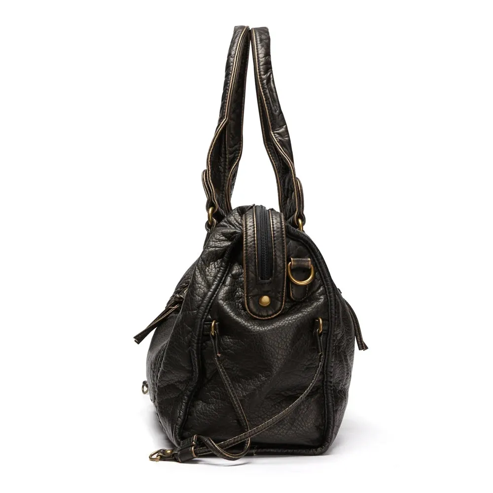 Vintage Large Capacity PU Leather Handbag for Women